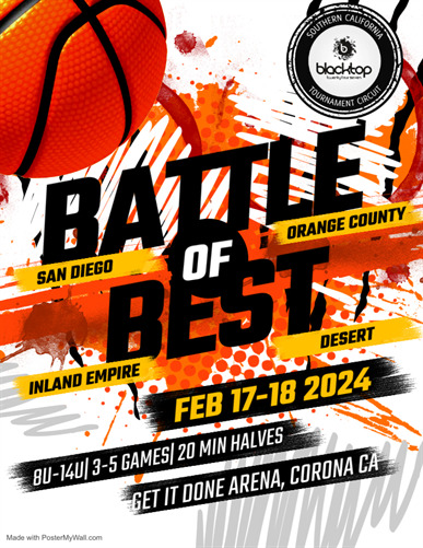 SOCAL BATTLE OF THE BEST - Schedule - Feb 17-18, 2024