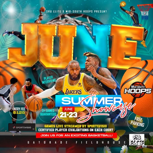 June Summer Showcase Powered By MidSouth Hoops x SRU Elite Schedule