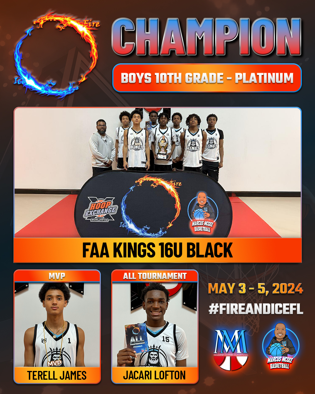 Championship - Platinum  - CHAMPIONS - FAA KINGS 16U BLK 2026 ELITE