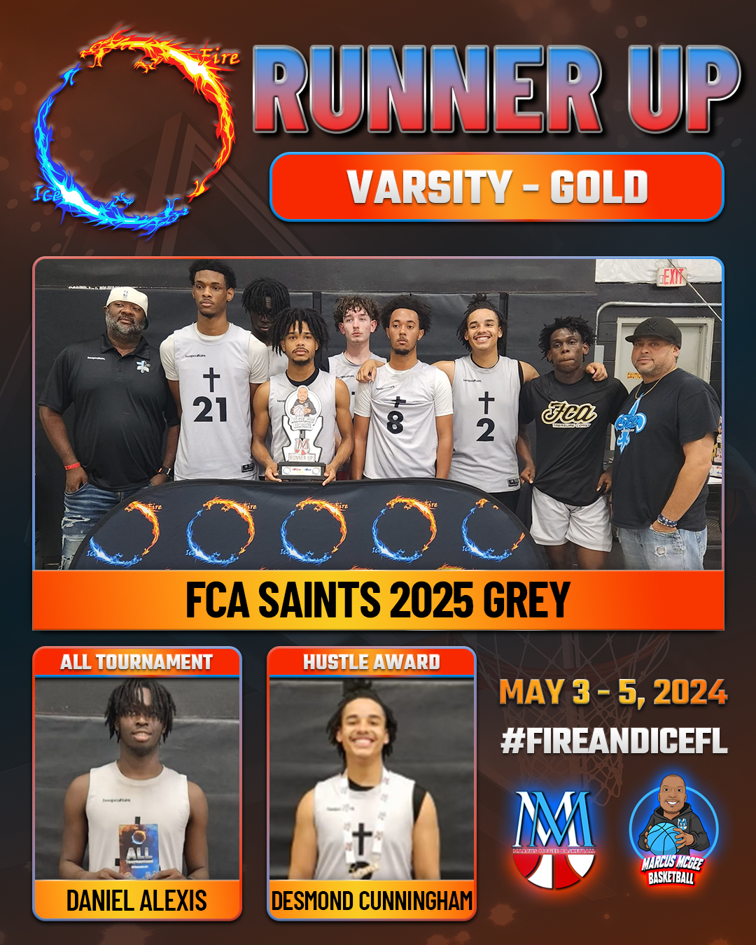 Championship - Gold - RUNNER UPS - FCA Saints 2025 Grey