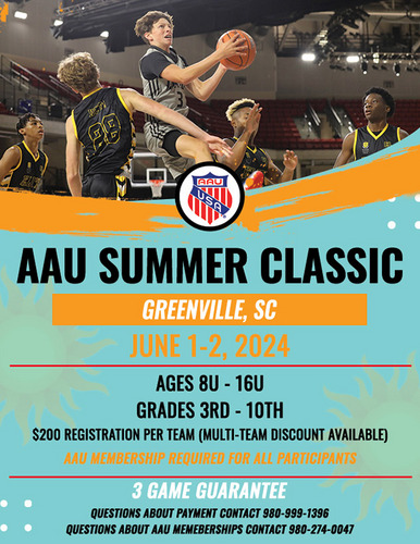 AAU Summer Classic - May 30 - Jun 1, 2025 - Greeneville, SC