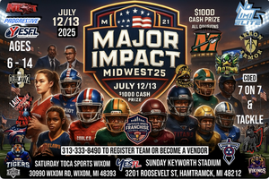 MAJOR IMPACT NATIONAL FOOTBALL TOURNAMENT $1000 CASH PRIZE TACKLE & 7 ON 7 Teams