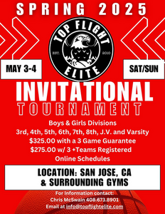 2025 Top Flight Elite Spring Invitational Tournament Venues