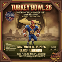 National Youth Turkey Bowl Classic - Featuring Teams From Michigan, Wisconsin, Chicago, Ohio