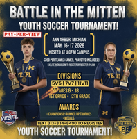 BATTLE IN THE MITTEN MIDWEST CUP 5V5,7V7,11V11 - YOUTH SOCCER TOURNAMENT - U OF M CAMPUS