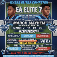 MARCH MAYHEM 7V7 OR 5V5 YOUTH CHAMPIONSHIP - SUPER SATURDAYS  (1 DAY PLAY) - MICHIGAN