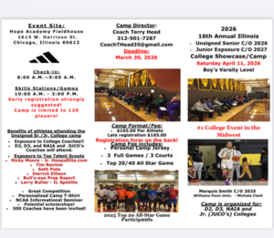 Unsigned Senior College Showcase and Camp  Venues