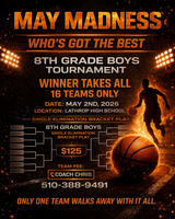 TB SPORTS  PRESENTS May Madness  all 14u boys tournament 