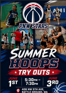 PNW STARS SUMMER GIRLS TRYOUTS (5TH-8TH GRADE) Venues