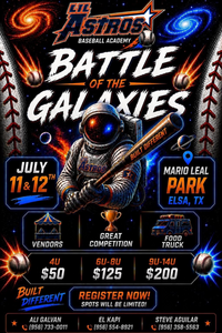 LIL ASTROS BATTLE OF THE GALAXIES TOURNAMENT Teams