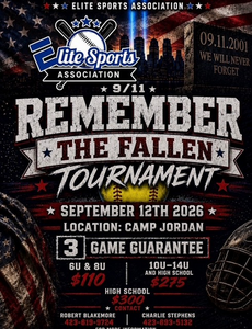 9/12 ESA  **9/11 ** REMEMBERING THE FALLEN TOURNAMENT @CAMP JORDAN CHATTANOOGA TN Venues