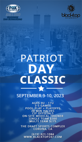 PATRIOT DAY CLASSIC - Schedule - Sep 9-10, 2023