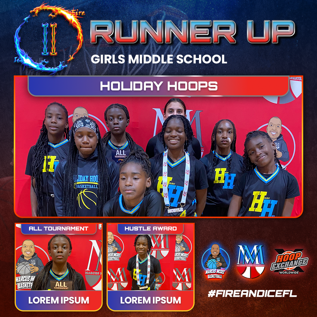 Championship - Middle School - Runner Ups - Holiday Hoops