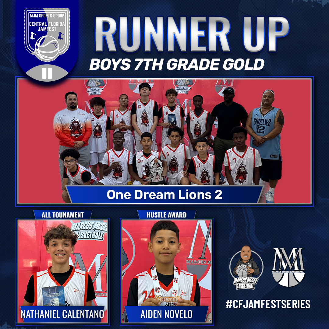 Championship - Gold - Runner Ups - One Dream Lions 2