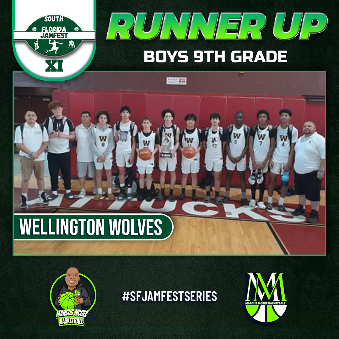 Championship - Runner Ups - Wellington Wolves 9th Grade Gold