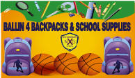 BALLIN 4 BACKPACKS & JUST 1 DAY AUG 3 (DONATION EVENT)