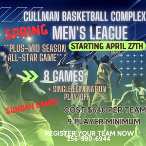 CBC SPRING MEN'S LEAGUE 25' Teams