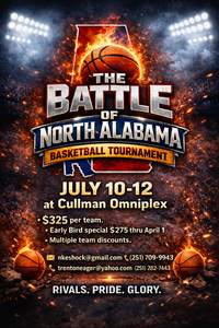 Battle Of North Alabama Basketball Tournament Teams