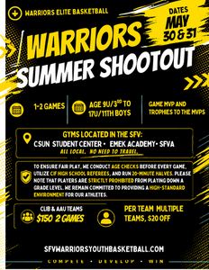Warriors Summer Shoot-out  Teams