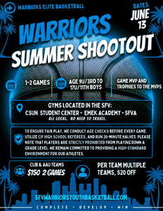 Warriors Summer Shoot-out  Teams