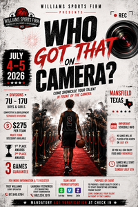 Who Got That On Camera ? ( All games will be done by 4:00 pm on Saturday) Teams