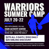 Warriors Summer Camp 