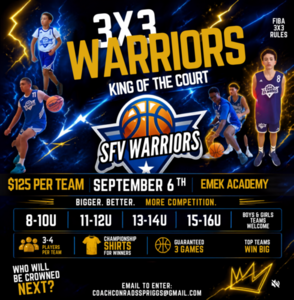 SFV Warriors 3x3 Labor Day Weekend Shootout  Teams