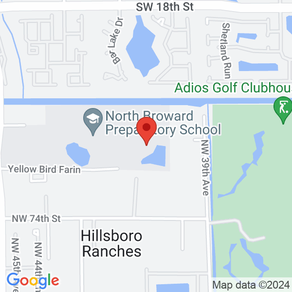 North Broward Prep School Map