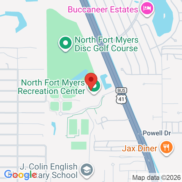 North Fort Myers Recreation Center Map