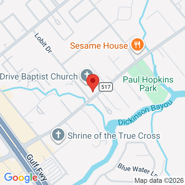 Pine Drive Baptist Church Map