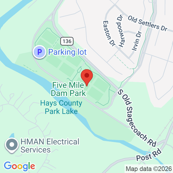 5 Mile Dam Soccer Complex Map