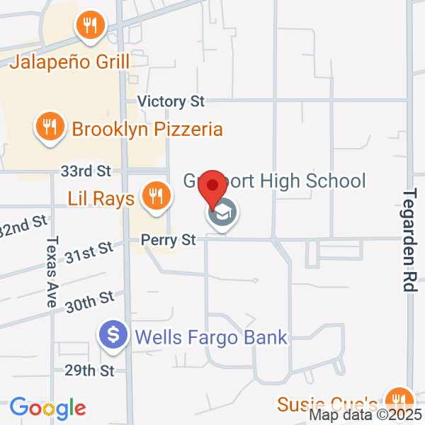 Gulfport High School  Map