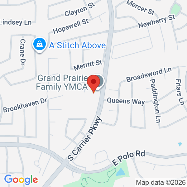 Grand Prairie Family YMCA Map