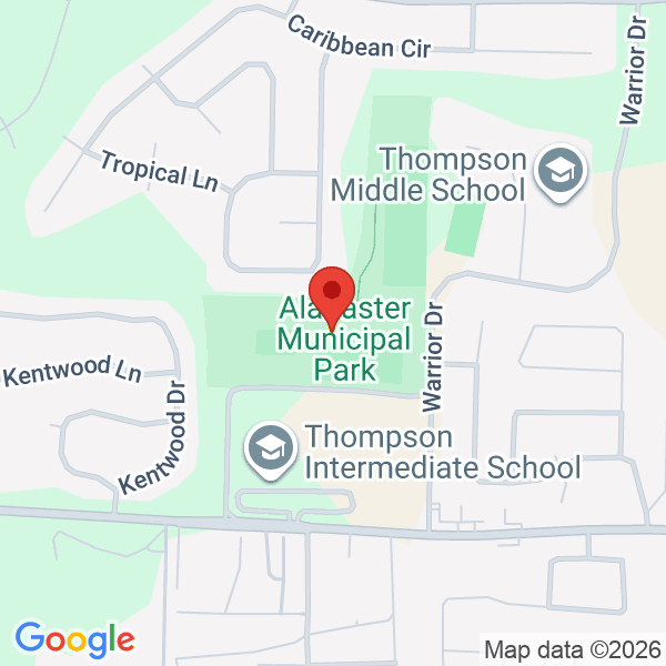 Municipal Park (Alabaster) Map
