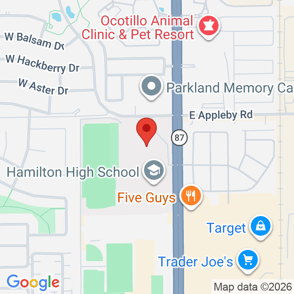 Hamilton High School Map