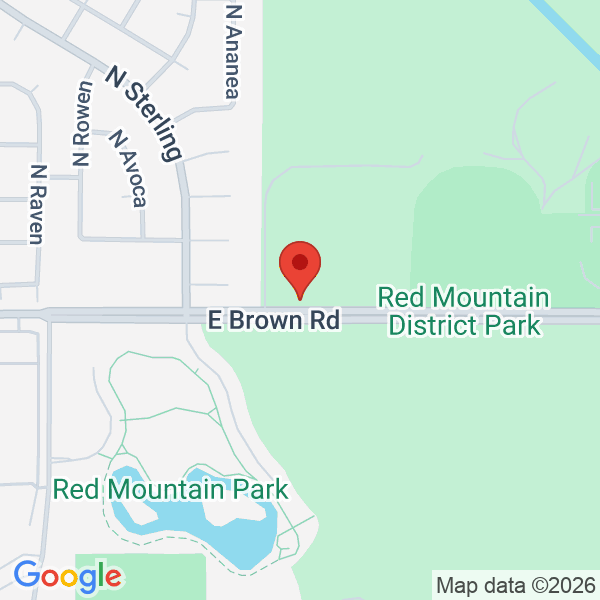 Red Mountain Park Softball Complex West Map