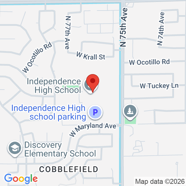 Independence HS Map