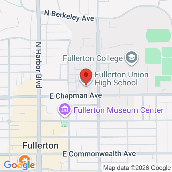 Fullerton High School Map
