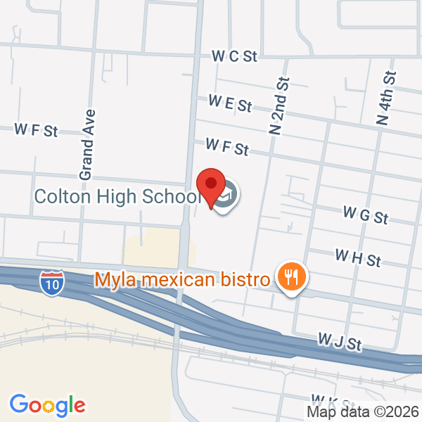 Colton High School Map