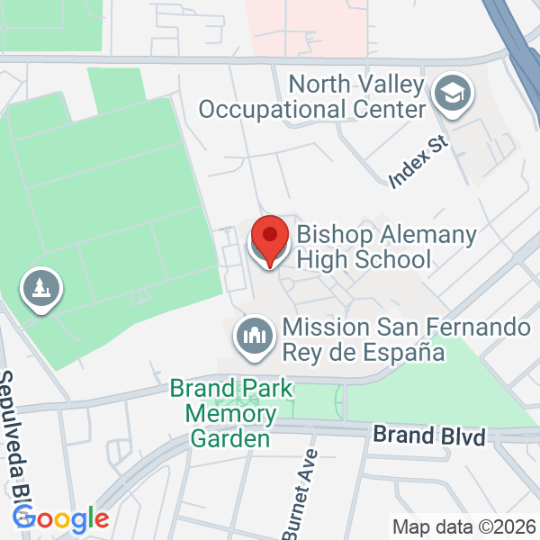 Bishop Alemany High School Map