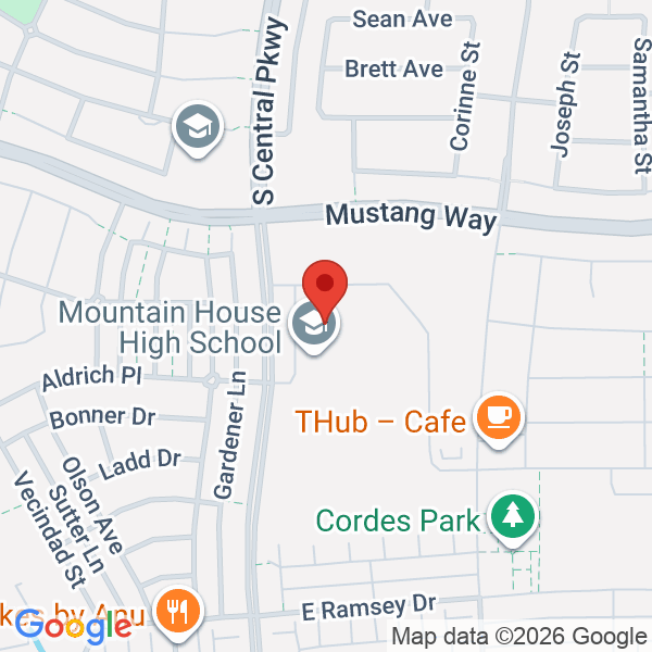 Mountain House High School Map