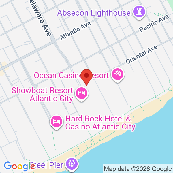 Showboat Hotel Map