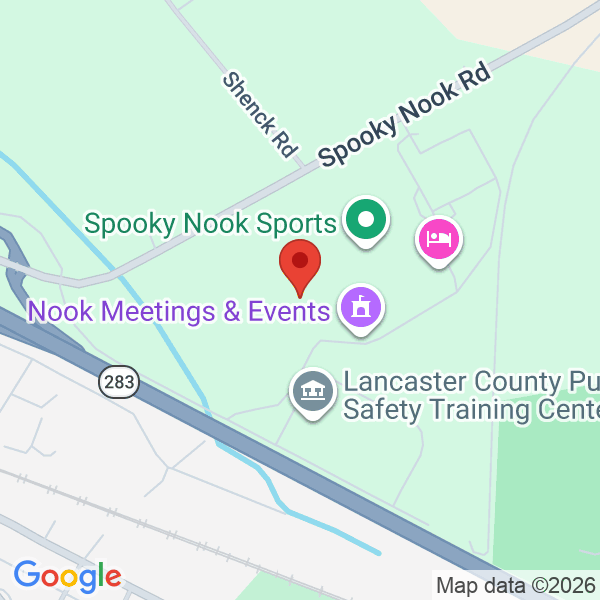 Spooky Nook Sports Map