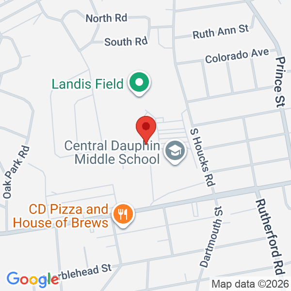 Central Dauphin Middle School - Landis Field Map