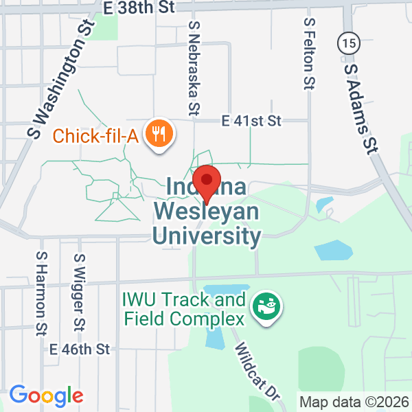 Indiana Wesleyan University Map