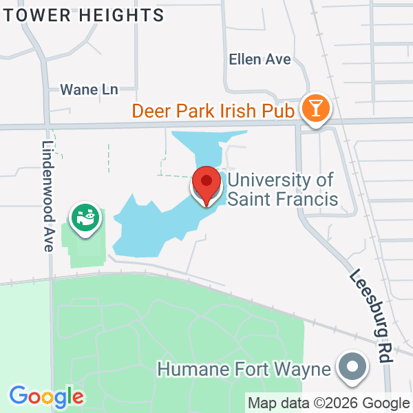 University of Saint Francis Map