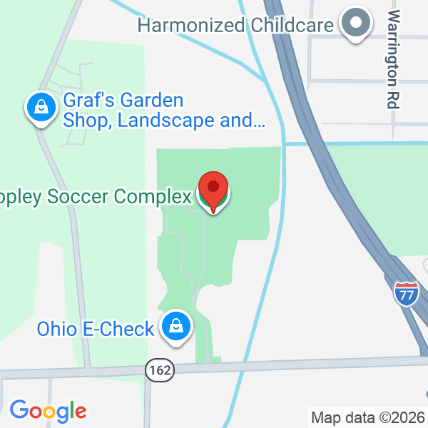 Copley Soccer Complex Map