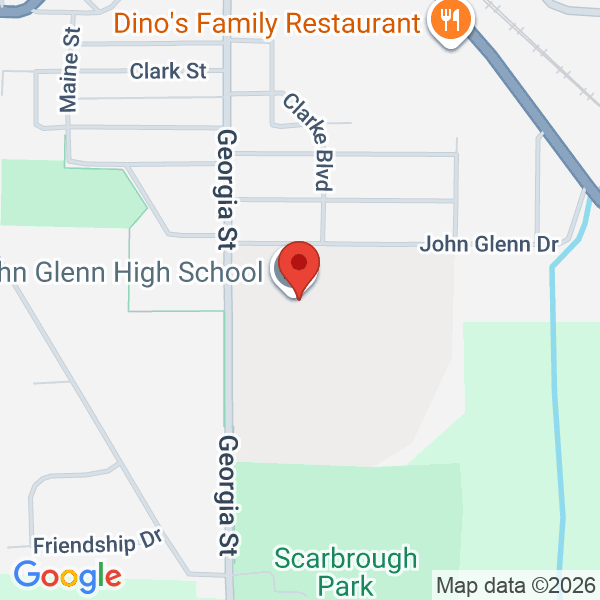 John Glenn High School Map