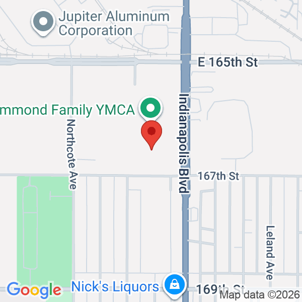 Hammond Sports Complex & Lincoln Center  Map