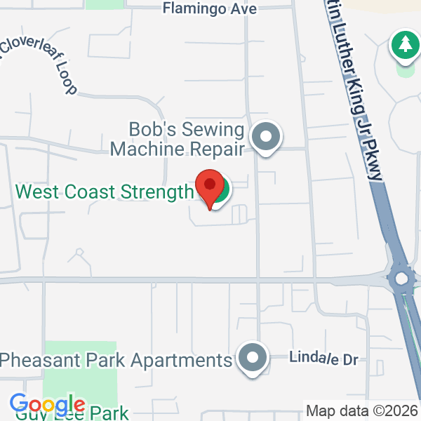 West Coast Strength Map